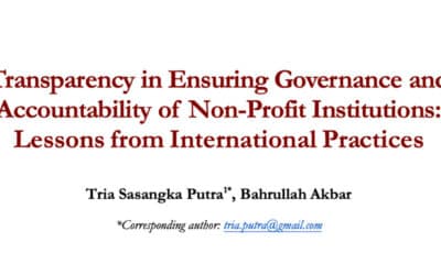 Transparency in Ensuring Governance and Accountability of Non-Profit Institutions: Lessons from International Practices
