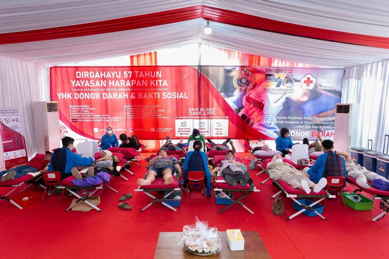 Setetes Darah, Sejuta Harapan Yayasan Harapan Kita Gelar Donor Darah dalam Rangka Dirgahayu ke-56 3